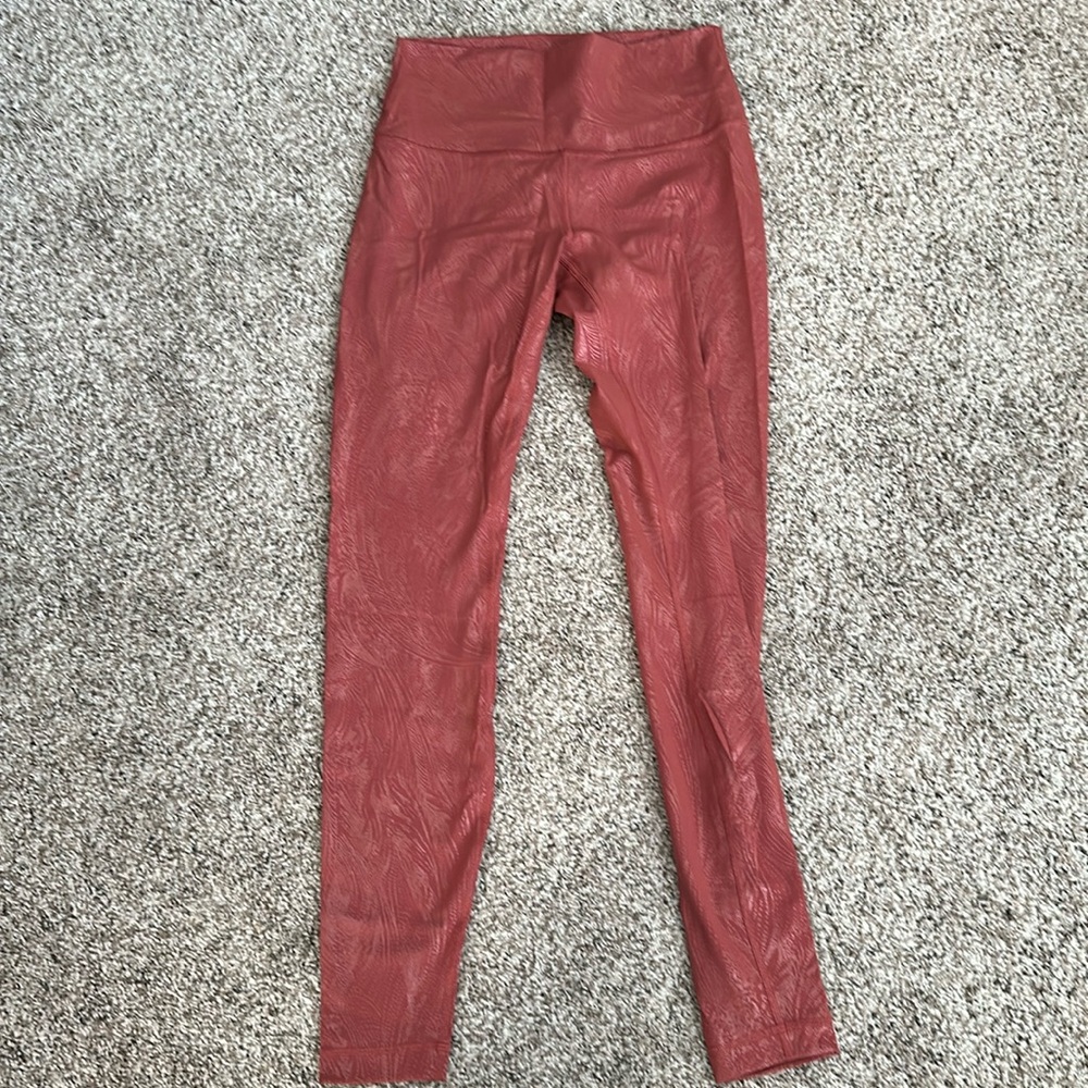 Metallic Pink Lululemon leggings